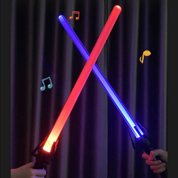 LED épées/pistolets 1Pc 80cm RGB sabre laser Laser jouets sabre lumineux enfants Soundfonts cadeau