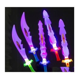 Épées / canons conduits épées / canons 8 pcs épées lumineuses jouets enfants éclairer des baguettes clignotantes bâtons de fête jouet cosplay garçon jouet ou dhozn