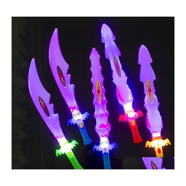 Épées / canons conduits épées / canons 8 pcs épées lumineuses jouets enfants éclairer des baguettes clignotantes bâtons de fête jouet cosplay garçon jouet ou dhozn