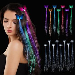 LED SwordsGuns 10 Pack Led Light Up Fairy Haaraccessoires Vlechtclips voor Vrouwen Meisjes Glow in the Dark Feestartikelen Benodigdheden 230803