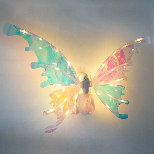 LED SwordsGuns Angel Wings Jouet Balançoire Automatique Mousseux Fée Princesse Design Créatif Papillon Électronique pour Garçons Filles 230803