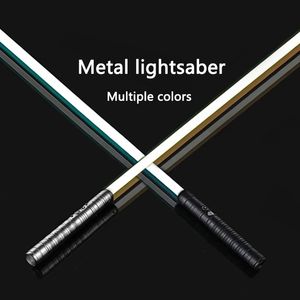LED SwordsGuns RGB Metal Laser Lightsaber Cosplay Light Saber Espada Saber De Luz Kpop Lightstick Espada Rave Arma Juguetes Intermitente 230804