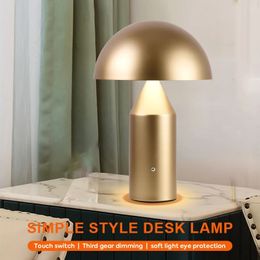 LED lampe de Table pour chambre rechargeable usb lampe interrupteur tactile salle à manger el chevet lampe de table décorative 240105