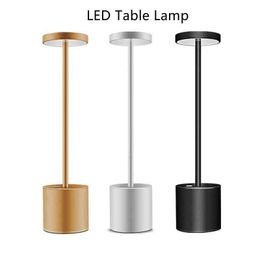 Lampe à LED lampe à restauration moderne Light Light USB Rechargeable Creative Lighting Decor for Hotel Dinning Room Night Light H220423