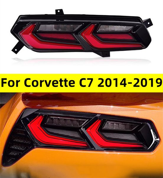 Feu arrière LED pour Corvette C7 2014 – 20 19, ensemble de feux arrière, frein de stationnement, clignotant, réflecteur, banderole de feu arrière