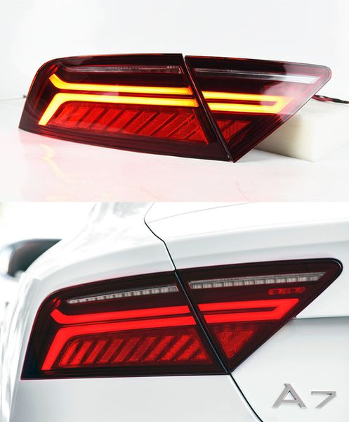 Feu arrière LED pour Audi A7 RS7 feu arrière 2011-2018 frein de course arrière clignotant lampe accessoires de voiture