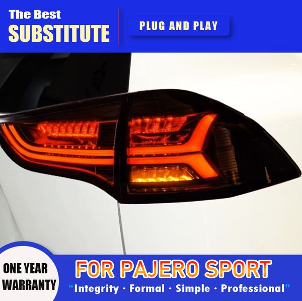 Feuille arrière à LED pour Pajero Sport 2004-20 15 LED LED ASSEMBLE SIGNAGE Dynamique Signal Dynamic Signal Reverse