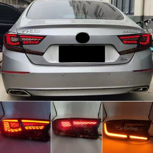 LED-achterlichten Assemblage voor Honda Accordc Gen 2018-2022 Dynamische animatie BEHOMING Remlichten Sequential Turn Signal