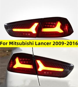 LED-achterlichtmontage voor Mitsubishi Lancer 20 09-20 16 Achterste achterlichtrem stoplamp achterlichten Auto-styling