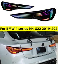 LED Turdight para BMW 4 Serie M4 G22 G23 G82 GSL 425i 430i 20 19-2024 Luces traseras Lámpara de inversión de la luz del freno de giro