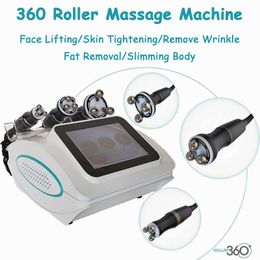 Machine de massage à rouleaux 3 en 1 RF, rotation à 360 degrés, lumière LED, rajeunissement de la peau, lifting du visage, élimination de la cellulite par radiofréquence, combustion des graisses, machine amincissante