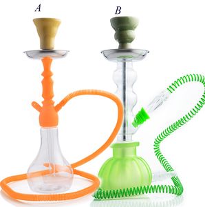 Épais Narguilé Shisha Un Tuyau Couleurs Coupe Bongs Conduites D'eau Narguilés Ensemble Fumée Pour Le Tabac