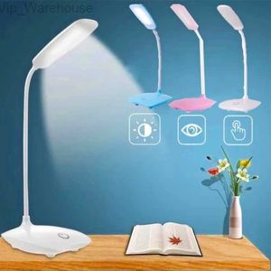 LED Three-Speed Dimming Reading Lamp USB Charging Plug-in White Warm Eye Protection Student Table Light Study Night Light HKD230824