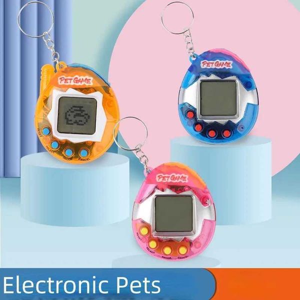 LED Toys 3 morceaux de compagnie électronique transparent Tamagotchi 90S Nostalgic 168 animaux de compagnie dans un réseau virtuel Digital Pet Toy Pixel Fun Game Toy S2452011