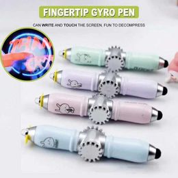 Toys LED 4 pièces 2in1 Créative Invisible Glow Fidget Rotary Pen Magic doigt poin du doigt LED ROTARY TUCT TICT TIP TEPLO
