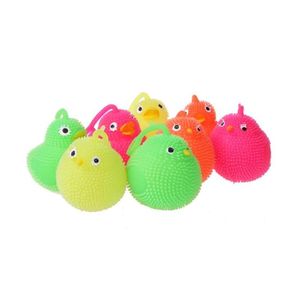 Led Toys schattig knipperend kuikenspeelgoed verlichte stuiterende balkinderen chsitmas cadeau creatief gloeiende chiken dieren drop levering geschenken dhv4l