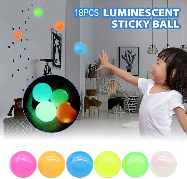 Toys LED Boules de rêve brillent dans les bâtons sombres briller dans les boules de ventilation sombres fingles de flipper décorer les cadeaux pour enfants