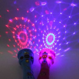 Juguetes LED Fashionable Classic Flash Microphone Toy Mini Lindo Música Karaoke Mike Juguete Glowing Toy Party Star Light Rod Toy S2452099 S24520