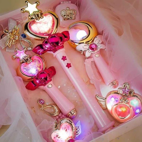 LED Toys Flower Fairy Sound Sound Star Magic Wand Childrens Magic Fairy Princess Clothing Props Doll House Party Girl Discount S2452011