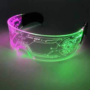 Toys LED Nouvelles verres de fête illuminent les lunettes LED colorées illuminent la boîte de nuit DJ Bar Musique Dance Party Party et Children Birthday Gifts S