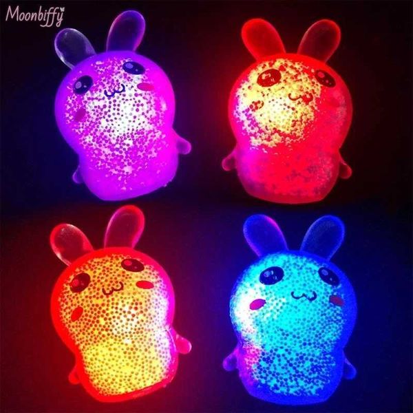 Toys jouet squishy brillant brillant lapin de raisin décompression du jouet pressant le traitement des doigts pour l'autisme et les perles Cadeau de Noël pour les garçons et les filles S2452011