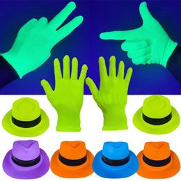 LED Toys UV Lighting Show pour la fête de 10pcsglow Green Floresan Glove Dark Night Raves Festival de concert Scène atmosphérique Faveur Q240524