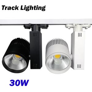 Livraison gratuite éclairage sur rail Led 20W 30W COB lampe sur rail AC85-265V éclairage intérieur pour rail de projecteur de lumière de magasin