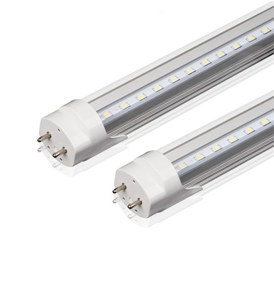 Tube LED 2 pieds 3 pieds 4 pieds T8 Tube lumineux LED haute luminosité 11W 14W 18W ampoules fluorescentes LED AC85-265V