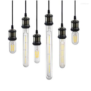 Tubo Led AC220V E27 bombillas T45 T30-125 185 225 300 iluminación para lámpara de hogar 2W 3W 4W 5W 6W tubos de vidrio de luz larga