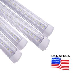 LED buis licht 8ft v vorm integreren 4ft 5ft 6ft 8 voet T8 dubbele SMD2835 buizen koele verlichting strip bar armatuur usalight