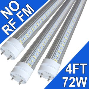 LED-buislampen 4FT, T8 LED-lampen 1,20 meter ballastbypass, 72W 7200Lumen 6500K Type B lichtbuis, T8 T10 T12 TL-vervanging, Dual Ended, 2-pins G13-basis usastock