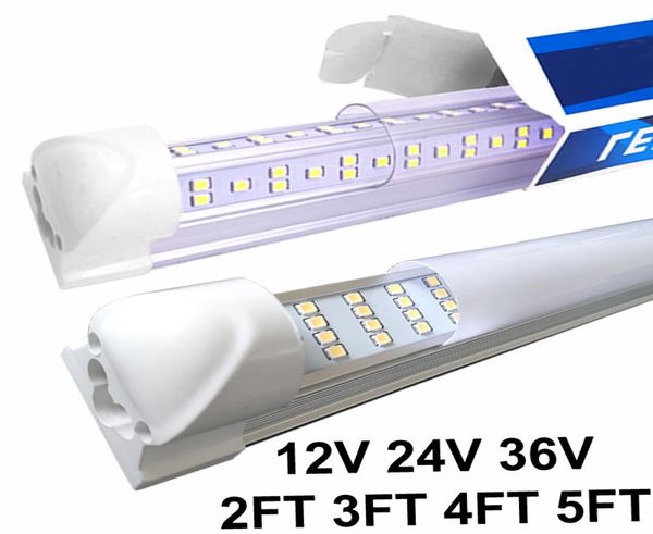 Tubos LED 2 3 4 5 pies DC 12V 24V 36V T8 Integración Enfriador de bajo voltaje Puerta Tienda Luces Accesorio Barra de luz interior Tira para automóvil 6215719