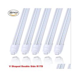 Tubes LED 65W R17D Tube T8 8Ft Bb Light 45W 96 8 pieds en forme de V Double rangée de livraison directe lumières éclairage Bbs Dhcyn