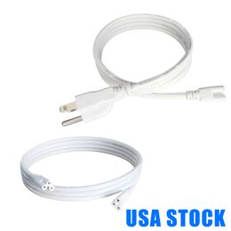 LED -buizen AC voedingskabel US Extension Cord Adapter aan/uit schakelaarplug voor gloeilampbuis 1ft 2ft 3,3ft 4ft 5ft 6ft 6,6 ft 100 pc's crestech