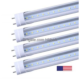 Tubes LED G13 BBS 4 pieds ft 4ft tube 18W 22W T8 Lumière fluorescente 6500k Cold White Factory Wholesale US Stock Drop Livilar