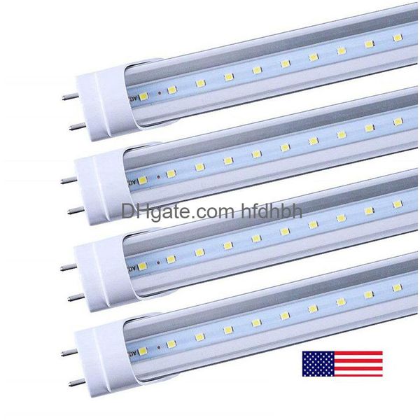 Tubes LED G13 BBS 4 pieds ft 4ft tube 18W 22W T8 Lumière fluorescente 6500k Cold White Factory Wholesale US Stock Drop Livilar