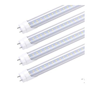 Led Buizen T8 Buis Licht Bb 4Ft 22W 28W G13 Bipin T10 T12 Fluorescentieverlichting Bbs Vervanging Ballast Bypass Power Clear Er 4 Voet S Dhmqg