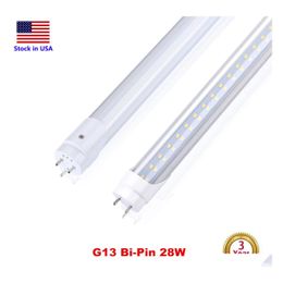 Tubos LED Tubo T8 4 pies 4 pies Super brillante 18W 22W 28W Luz de tienda Bb 100Lm / W Clear Er Reemplazar al accesorio fluorescente Ac85277V Drop De Dhojk