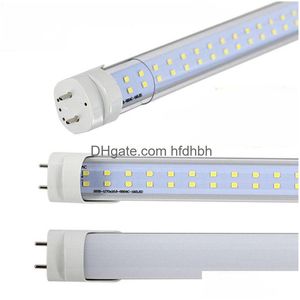 Tubes LED Stock Us Stock 4ft Light 22W 28W WHITE CHARD CHARD CHORD T8 LEDS SUPER BRIGHT AC85-265V FLUORESCENT BB remplacement pour la boutique Garag DHFMD