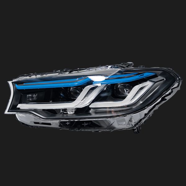 Conjunto de faros de la señal de giro LED para BMW G30 G38 Head Light 2018-2020 Daytime Running Dual Beam Lamp Lens