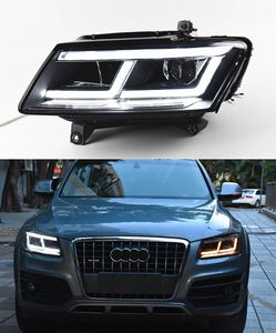 Clignotant LED pour Audi Q5, phare de jour 2009 – 2018, lampe à faisceau haut, lentille de projecteur