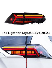 Lámpara trasera de señal de giro LED para Toyota RAV4 CAR Taillight 2020-2023 Accesorios automotrices de luz trasera de freno trasero