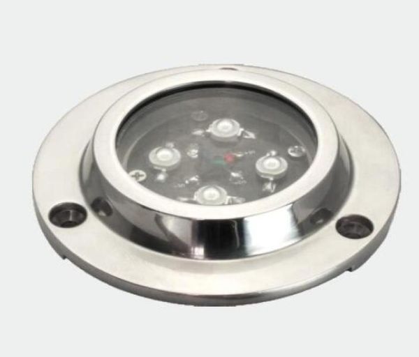 Luz LED subacuática 12V barco yate lámpara LED subacuática para piscina marina en luz de agua impermeable IP68 fuente redonda Lig8795804