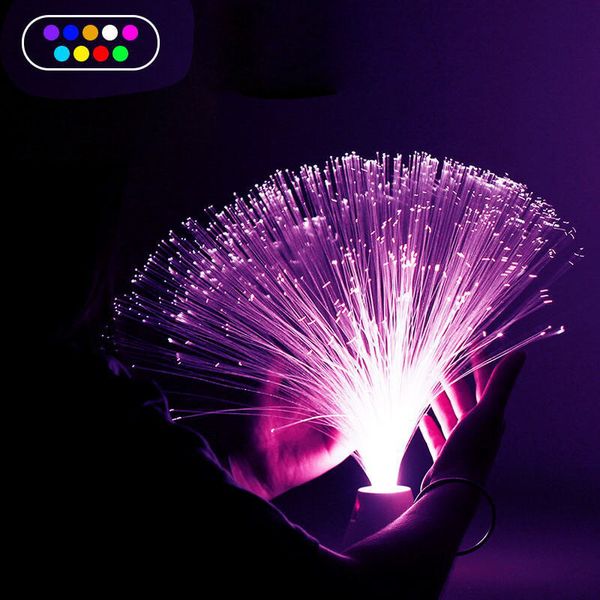 LED USB CARGA TOUCH FIBER OPTIC LAMP FANTASY SKITH SKITH NIGHT LIGHT AMBIE AMOSSORES DE PARTA DE LA PARTA DE LA PARTE