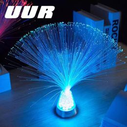 Lampe à fibre optique LED USB, décoration colorée, décoration changeante, éclairage fantaisie, produits de nouveauté, salle de jeux pour chambre à coucher, lumière d'ambiance