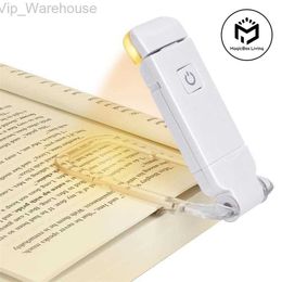 LED USB rechargeable livre lumière lecture lumière protection des yeux veilleuse portable clip bureau lumière signet lire lumière lampe de nuit HKD230824