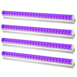 LED UV Light T5 1ft 2ft 3ft 4ft 5ft Tubo de luz UV portátil Suministros para fiestas para pinturas corporales Iluminación de escenario Dormitorio Decoración de Halloween Detección de orina de mascotas crestech