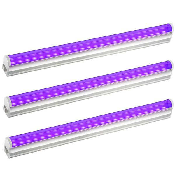 LED UVA Tube T5 Ampoule Intégrée Lihgts Compartiment Lumière 1Ft 2FT 3FT 4FT 5FT T5 Bande Lumineuse pour Halloween Décorations Chambre Bodys Peinture Affiches crestech168