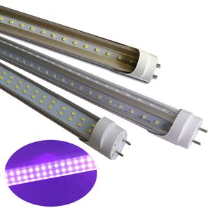 Tubo LED UVA T8 G13 Bombilla LED Lihgts Luz de dos pines 2FT 3FT 4FT 5FT Luces de tira alimentadas de doble extremo para pintura corporal Póster Detección de orina usastar
