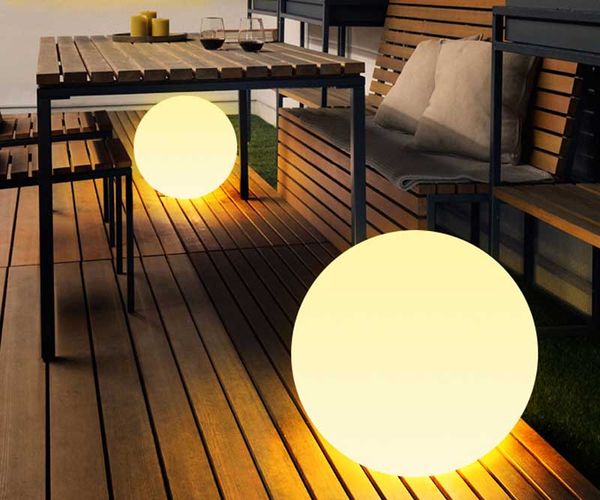 LED Vibrant Light Ball Nursery Night Lampe Garden Lights Ball Imperproof P65 WHITE CHAUD POUR LE PATRE DE DÉCOR SURDOO